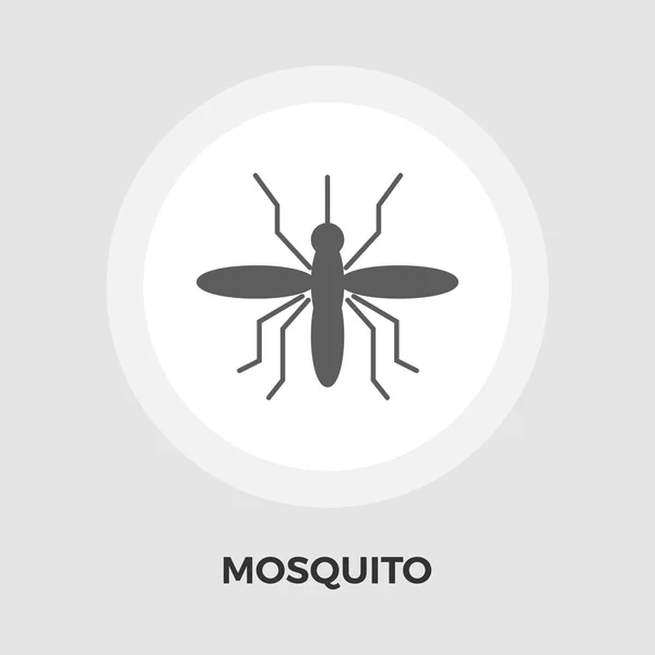 Mosquito vector icono plano — Vector de stock