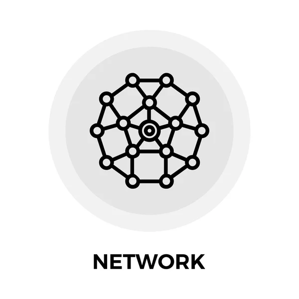 Icône de ligne réseau — Image vectorielle