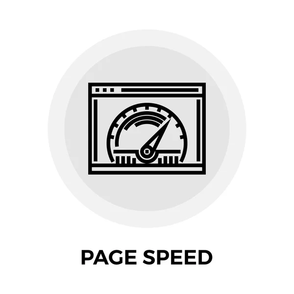 Page Speed Line Icon — Stock Vector