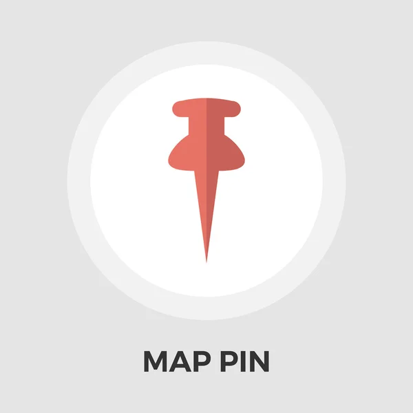 Mapa Pin Flat Icon — Archivo Imágenes Vectoriales