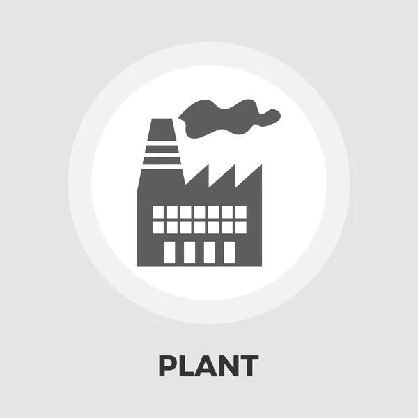 Fabriek pictogram plat — Stockvector