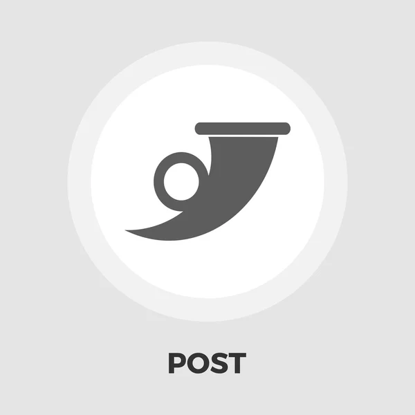 Post symbol icon flat — Stock Vector