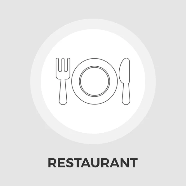 Restaurante vector icono plano — Vector de stock