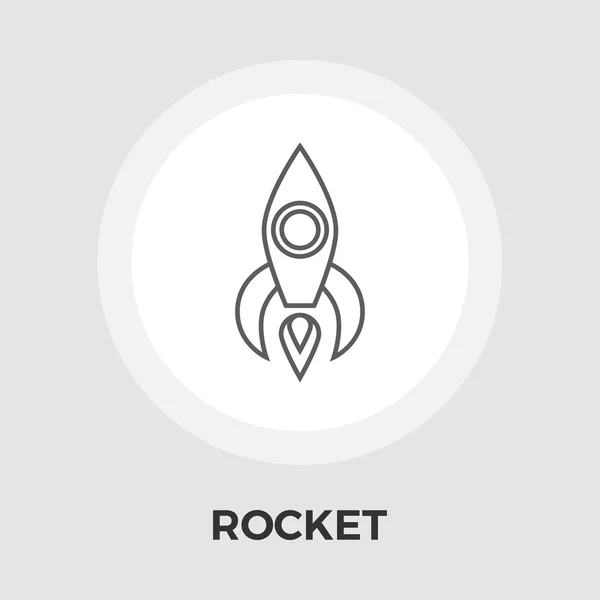 Rocket vector flat icon — Stock Vector