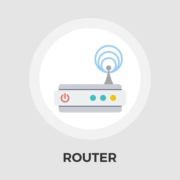 Router icono plano — Archivo Imágenes Vectoriales