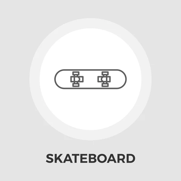 Skateboard platte pictogram — Stockvector