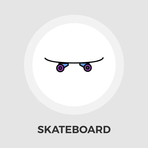 Skateboard flat icon — Stock Vector