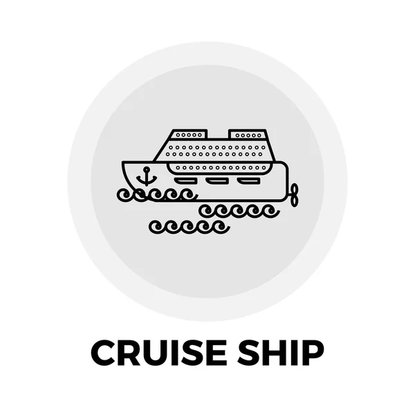 Icono de la línea de cruceros — Vector de stock