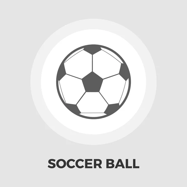 Soccer ball pictogram plat — Stockvector