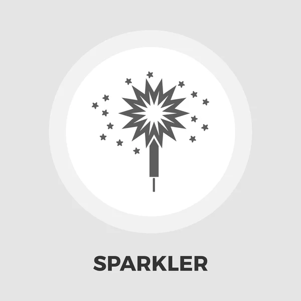 Icona Sparkler piatto — Vettoriale Stock