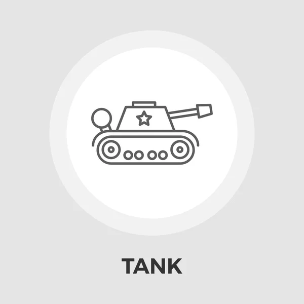 Tanque de juguete vector icono plano — Vector de stock