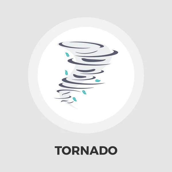 Tornado icono plano — Vector de stock