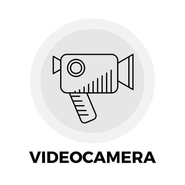 Videocamera lijn pictogram — Stockvector