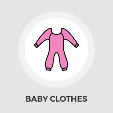 bebek kıyafetleri düz simgesi