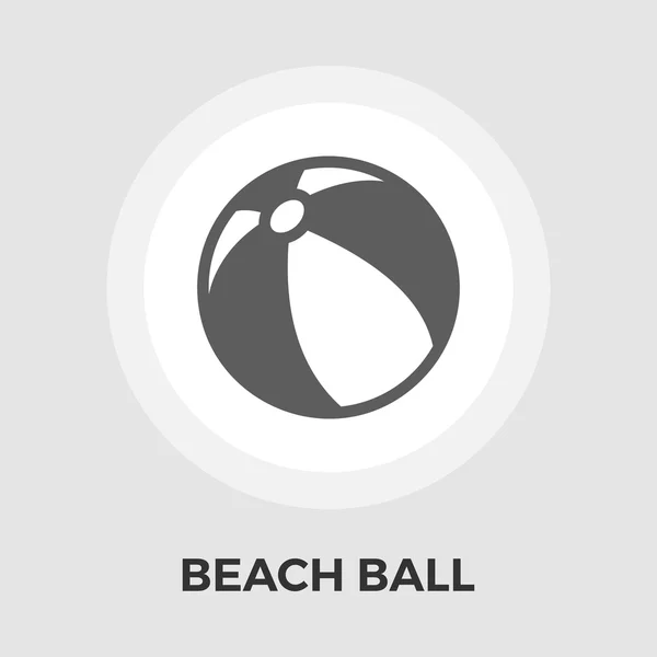 Piłka plażowa Vector Icon płaski — Wektor stockowy