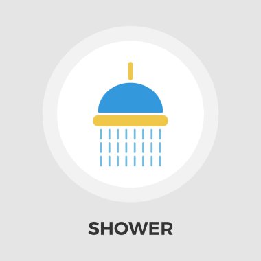 Duş vektör düz simgesi