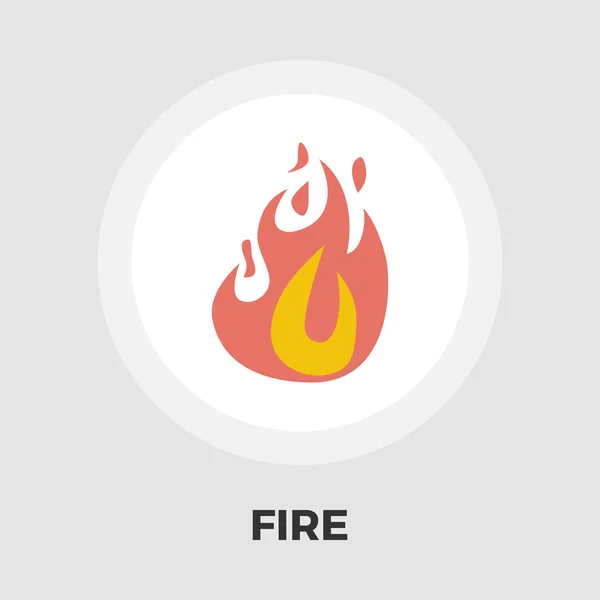 Fire flat icon — Stock Vector