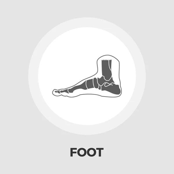Anatomía del pie icono plano — Vector de stock