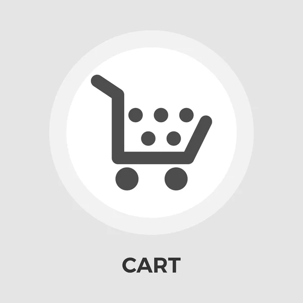 Cart Flat Icon — Stock Vector