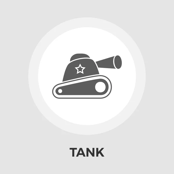 Tank leksak vektor flat ikonen — Stock vektor