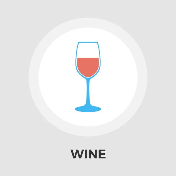 Şarap vektör düz simgesi — Stok Vektör