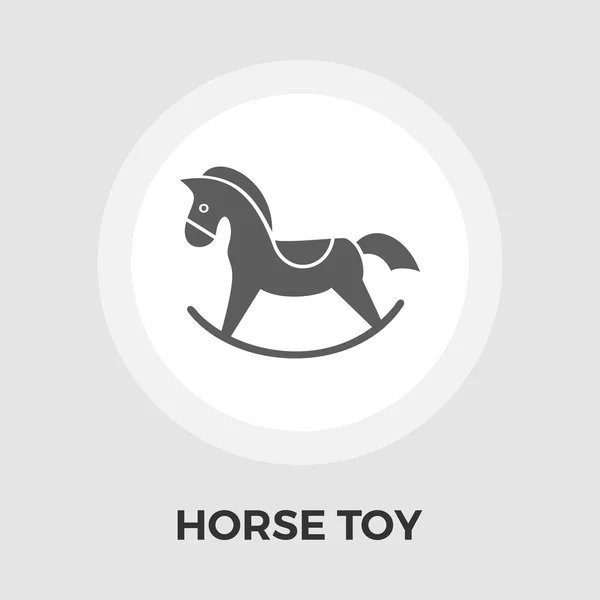 At oyuncak vektör düz simgesi — Stok Vektör