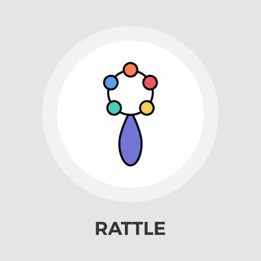 Çıngırak düz simgesi