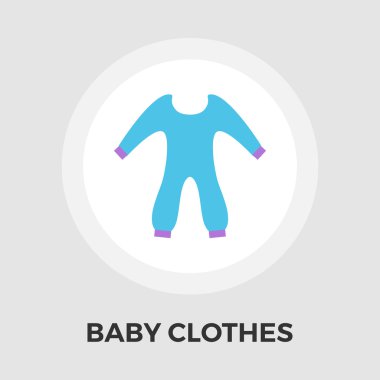 bebek kıyafetleri düz simgesi