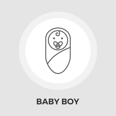 bebek çocuk düz simgesi