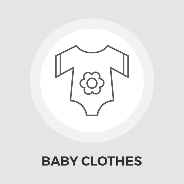 Babybekleidung flach Symbol — Stockvektor