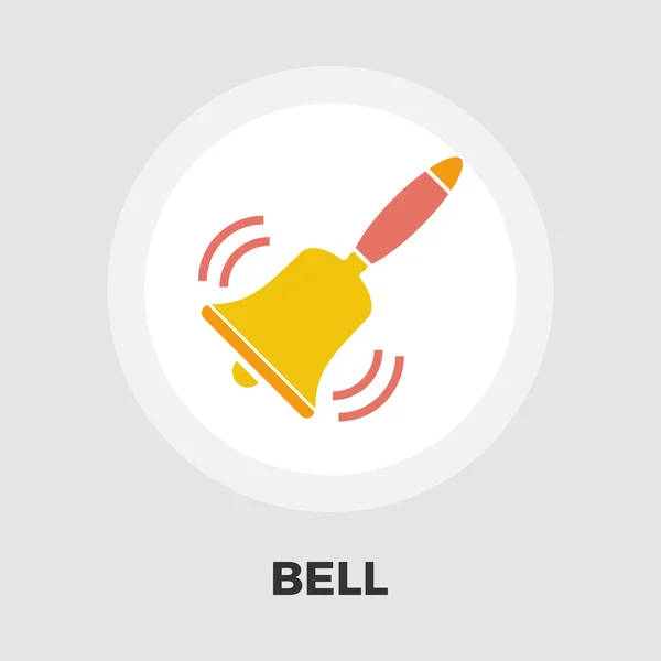 Bell icono plano — Vector de stock