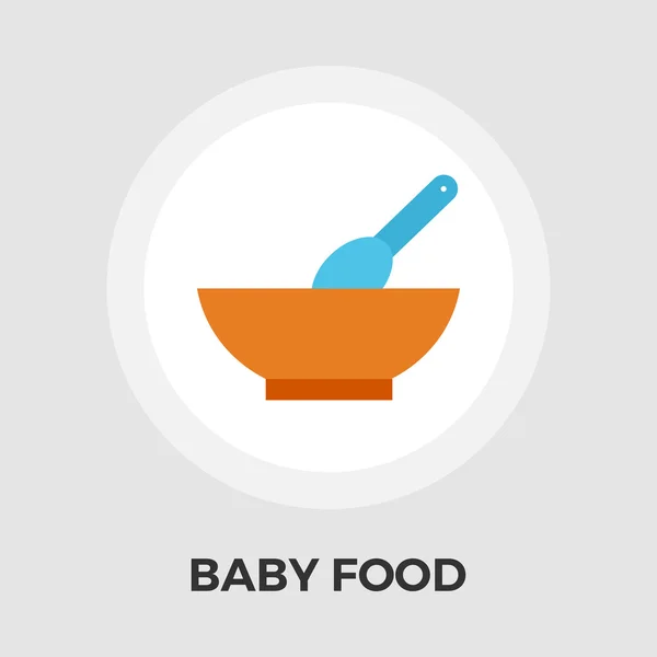 Baby voedsel platte pictogram — Stockvector