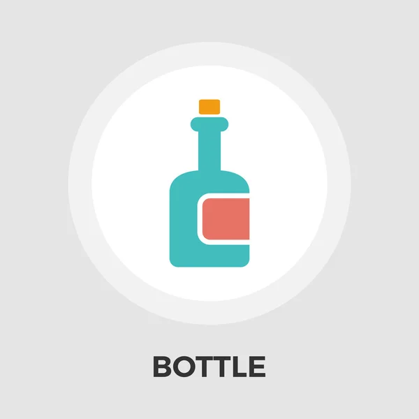 Icono plano de botella — Archivo Imágenes Vectoriales