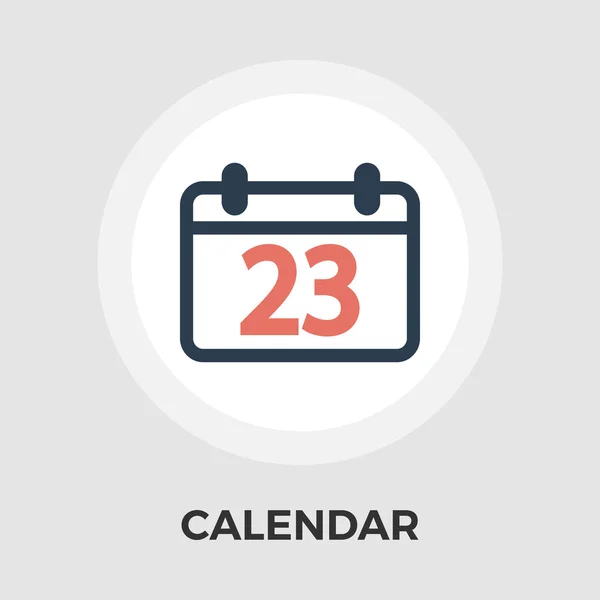 Kalender Platte pictogram — Stockvector