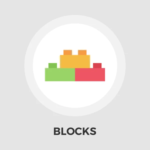 Blocks Vector Flat Icon — Stock Vector