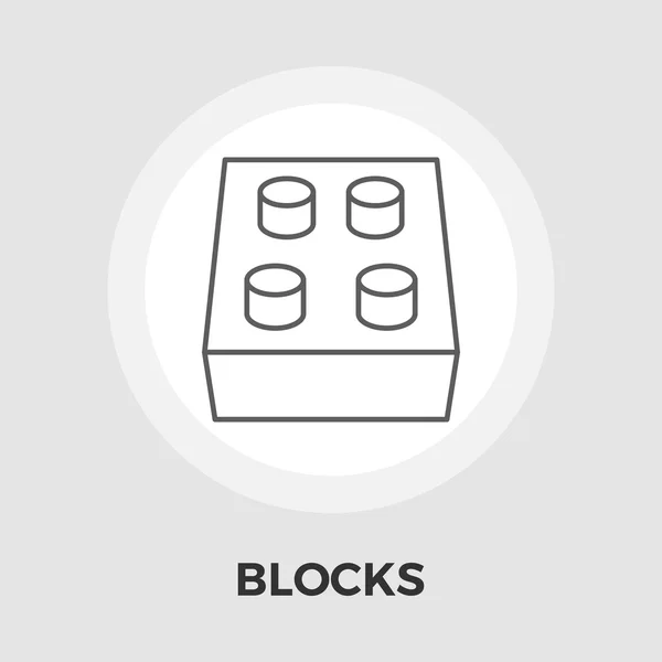 Блоки Вектор Плоска піктограма — стоковий вектор