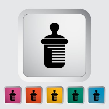 Besleme şişe vektör düz simgesi