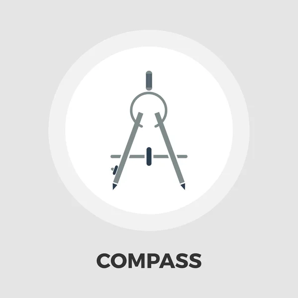 Compass flat icon — Stock Vector