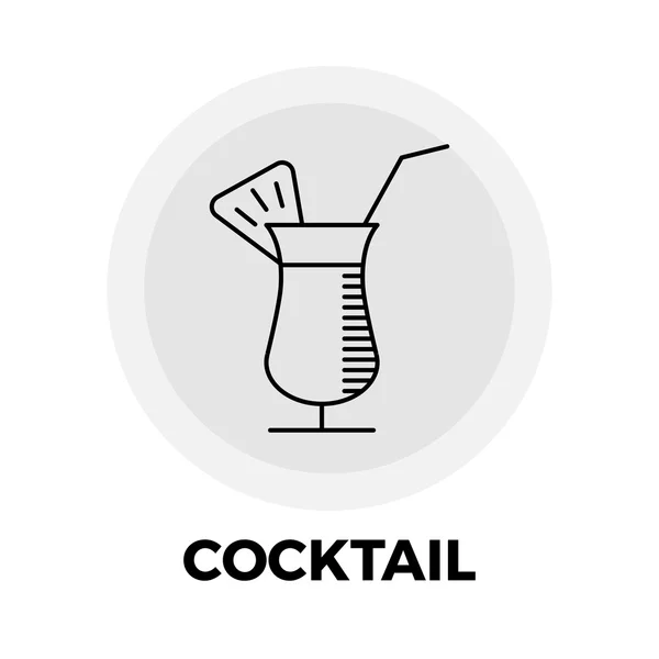 Cocktailzeilen-Symbol — Stockvektor