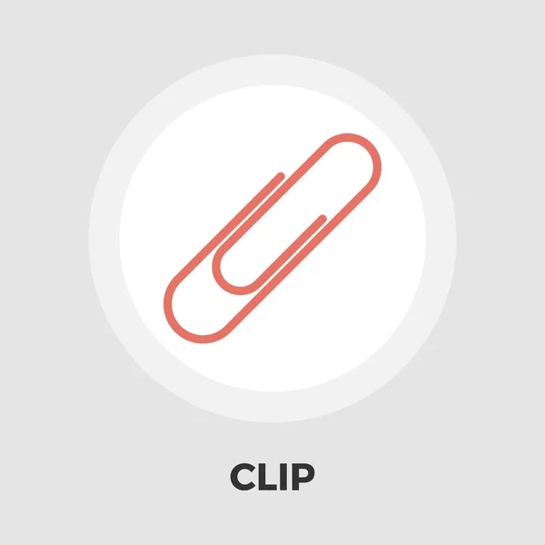 Clip platte pictogram — Stockvector