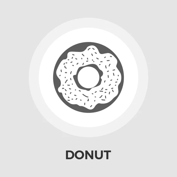 Donut vektor flat ikonen — Stock vektor