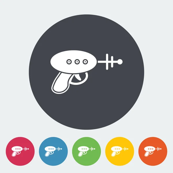 Ícone plano do brinquedo da arma —  Vetores de Stock