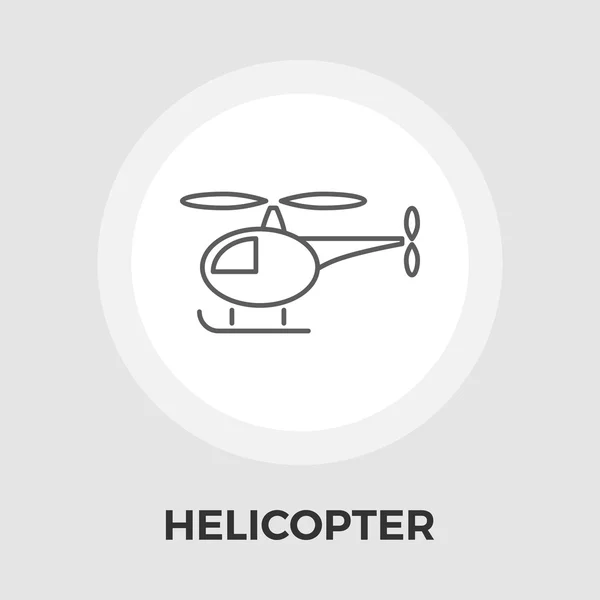 Helikopter vektor flat ikonen — Stock vektor