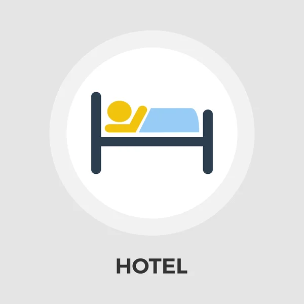 Hotel Flat Icon — Stock Vector