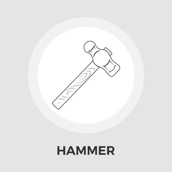 Vecteur d'icône de marteau . — Image vectorielle