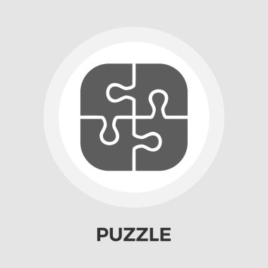 Bulmaca vektör düz simgesi