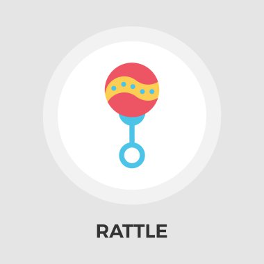 Çıngırak düz simgesi