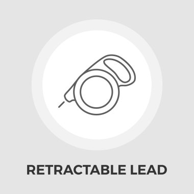 Geri çekilebilir kurşun vektör düz simgesi