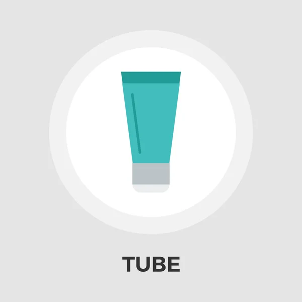 Tubo vector icono plano — Vector de stock