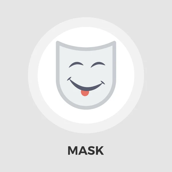 Maske Vektor flaches Symbol — Stockvektor